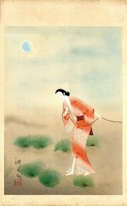丹波与作　待夜の小室節　関の小萬/山村耕花のサムネール