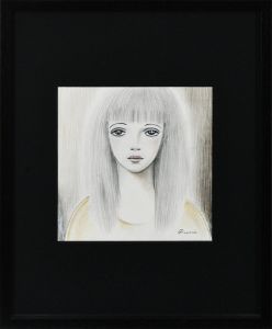 黒髪ロングヘアーの女性/内藤ルネのサムネール