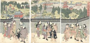 新板　成田山参詣ノ図/国貞初代のサムネール