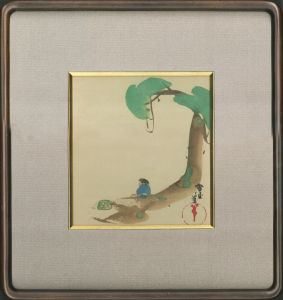 樹下堂子図/神坂雪佳