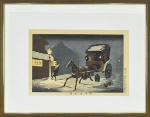 本町通夜雪（復刻）/小林清親