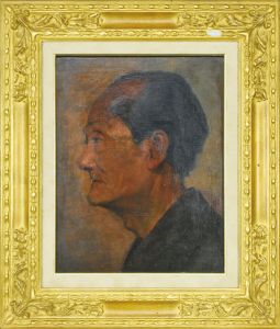 老人の横顔/石川寅治