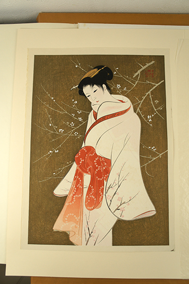 岩田専太郎版画集「木版美人名作選 しら梅」 / | Natsume Books