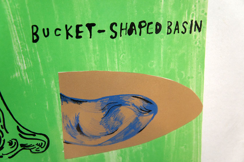 日比野克彦版画額「Bucket-Shaped Basin」 | Natsume Books