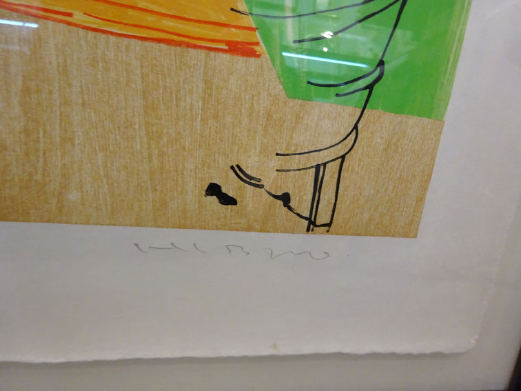日比野克彦版画額「Bucket-Shaped Basin」 | Natsume Books