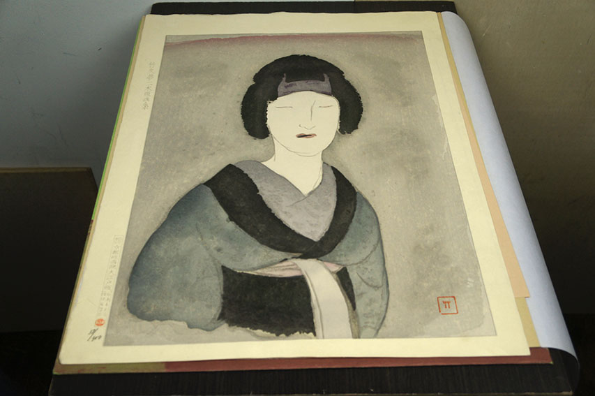 竹久夢二版画「深雪」 | Natsume Books