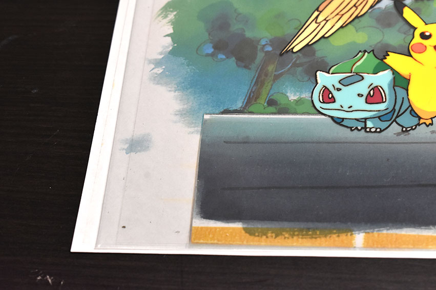 ★ピカチュウ トゲピー 手描きセル画 ポケットモンスターセル画「ピカチュウ、トゲピー、ゼニガメ他