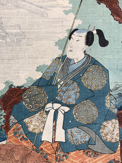 浮世絵、義経八島勝軍帰陣之圖3枚綴り、歌川芳藤画 - メルカリ