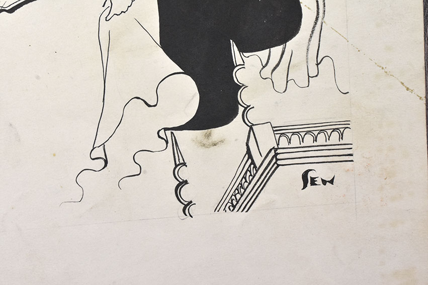 フリーCAT様専用⭐︎岩田専太郎 自筆肉筆 画稿 美人画