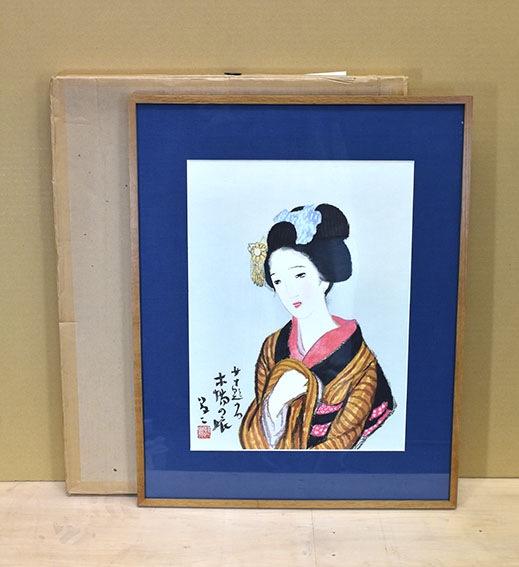 竹久夢二 版画 木場の娘 / 金沢書店 / 古本、中古本、古書籍の