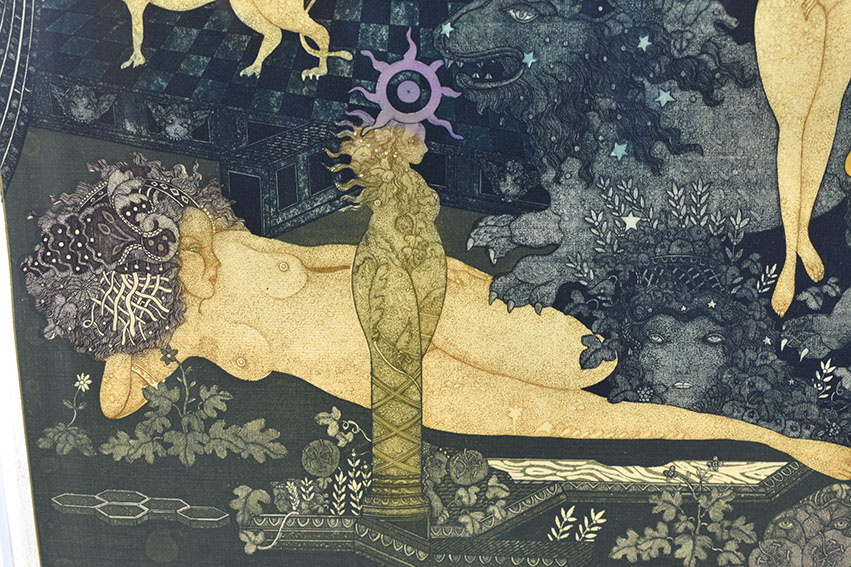 O-670) 【山下清澄・ 詩画集 幻想庭園 限定版】 アート