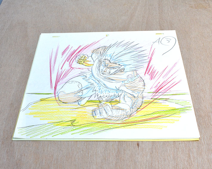 ハンターハンターHUNTER×HUNTER　ウボォーギン　セル画 と 原画 ハンターハンターHUNTER×HUNTER ウボォーギン セル画 と 原画
