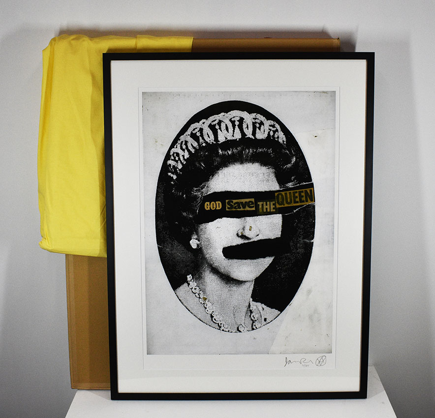 ジェイミー・リード版画額「God Save The Queen Collage ジェイミー・リード版画額「God Save The Queen Collage