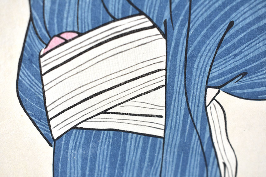 石井柏亭、曇れる日、希少画集画、新品額装付、状態良好