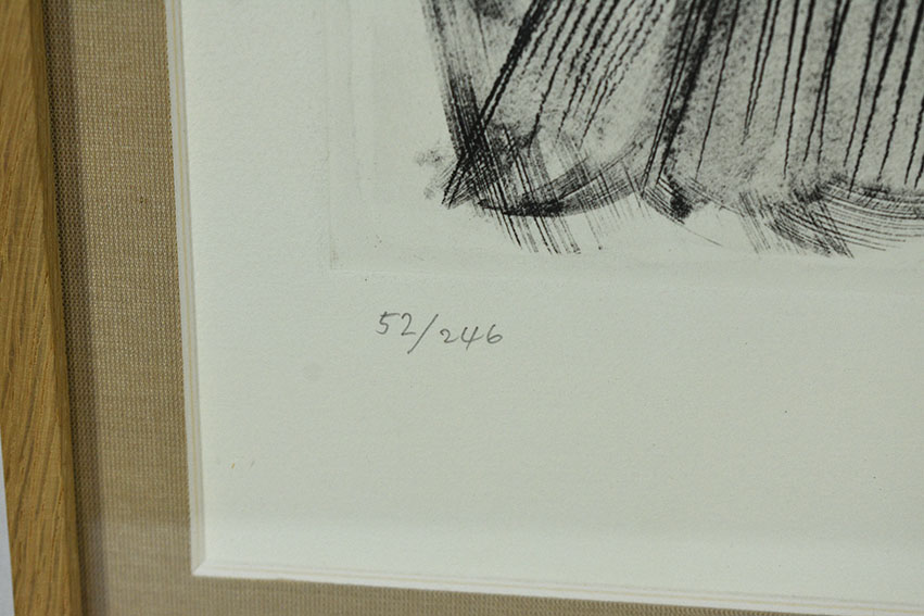 勅使河原宏版画額「ミラノ・竹」 | Natsume Books