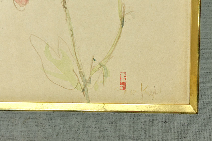 鳥海青児、風景、希少な額装用画集より、美品、新品額装付